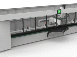 Lavora anche profili di alluminio di elevata sezione e tubolari in acciaio. Nuovo centro FMC 470