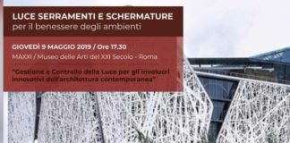 “Luce, serramenti e schermature per il benessere degli ambienti”. 1° incontro a Roma