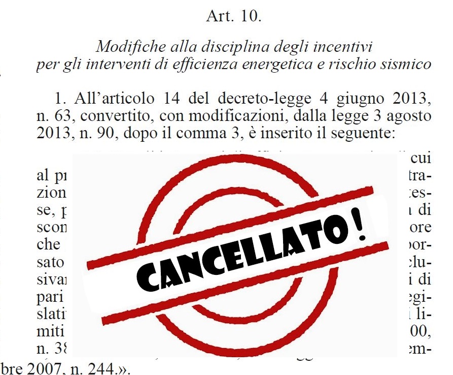 Pure associazioni del serramento denunciano: opzione sconto Ecobonus non praticabile