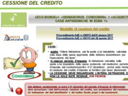 Eco-Sisma bonus, operativa online nuova piattaforma per cessione crediti condominiali
