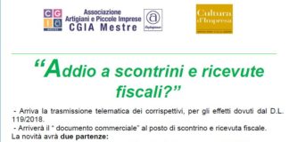 “Addio a scontrini e ricevute fiscali?” Convegno a Noale (VE) il 5 giugno