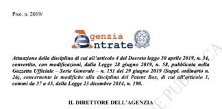 Partita consultazione pubblica su “nuovo” Patent box