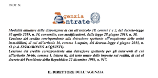 Al via anticipo sconto in fattura ecobonus. Da AdE diffuso provvedimento attuativo