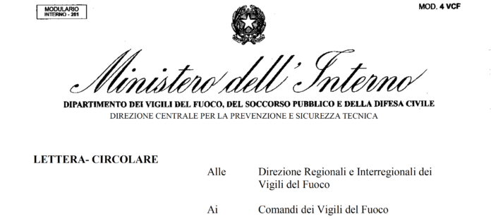 Nuova circolare VF