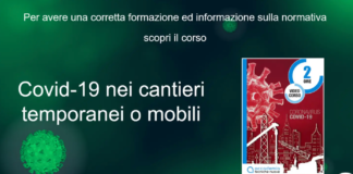 Sicurezza Covid 19 nei cantieri temporanei. Online corso dedicato