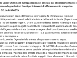 Errata conformità cessione Superbonus? Beneficiario e fornitori i primi a risponderne