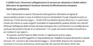 Errata conformità cessione Superbonus? Beneficiario e fornitori i primi a risponderne