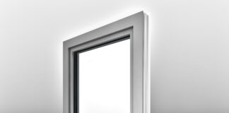 Modello di finestra di ingresso, con qualità e valore premium