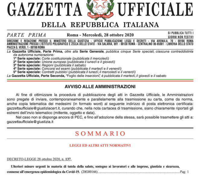 decreto Ristori