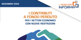 Decreti “Ristori”, domande al via per i contributi a fondo perduto