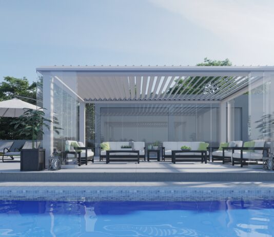 Nuova pergola bioclimatica dal design innovativo