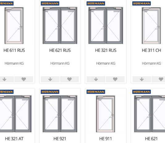 Le soluzioni Hörmann disponibili sul portale BIMobject