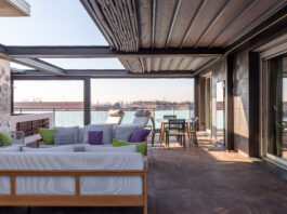 La nuova zona wellness per un attico nel milanese