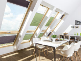 Tende plissettate e oscuranti per la mansarda