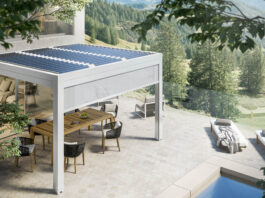 La pergola bioclimatica fotovoltaica per l’outdoor eco-friendly