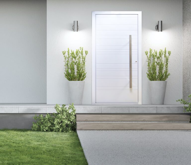 Kopen, porte d’ingresso dal cuore in alluminio