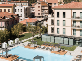 Le tende del Grand Hotel Victoria di Menaggio