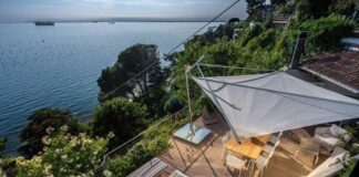 Duino, golfo di Trieste: le nuove vele ombreggianti