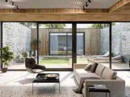 Scorrevole in alluminio per interni luminosi