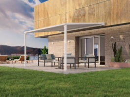 Sirio: la tenda a pergola con telo avvolto