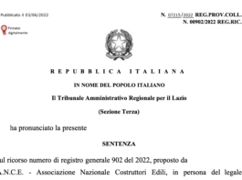 TAR del Lazio: da rivedere anche aggiornamento prezzo legname per infissi