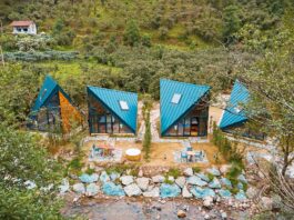 I bungalow tetraedrici nella Turchia nord-orientale