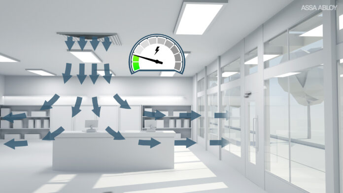Energy savings with ASSA ABLOY Cam-Motion door closer