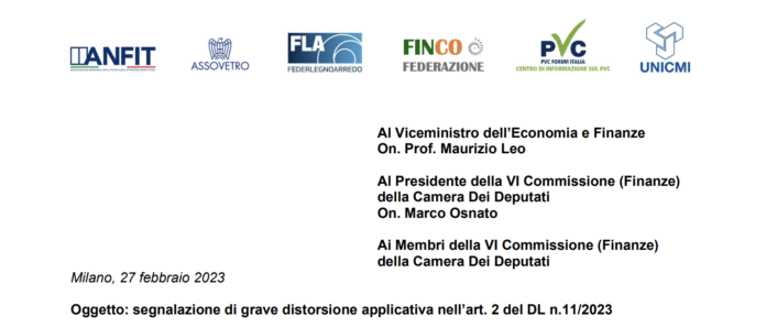 Nota urgente inviata dalle associazioni