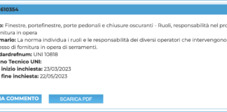Progetto UNI 1610354. Dite la vostra su ruoli e responsabilità della posa in opera