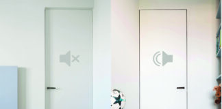 Line battente filomuro in versione acustica