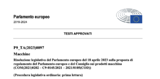 Da Direttiva a Regolamento macchine. Previsti 42 mesi di coesistenza