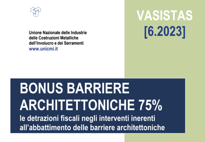 Vasistas 6 2023 Bonus Barriere architettoniche 75%
