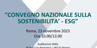 A Roma Convegno Nazionale sulla Sostenibilità – ESG