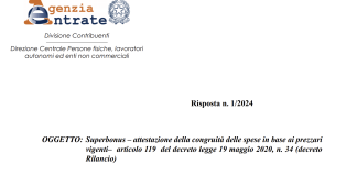 Congruità al prezzo d’acquisto della spesa per gli infissi