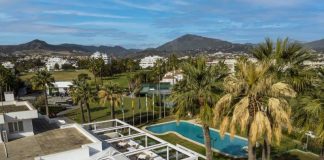 Marbella e la terrazza panoramica del golf club