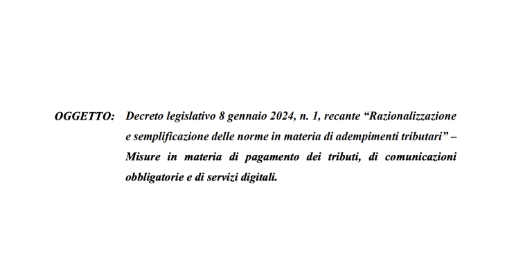 Riforma fiscale e semplificazione, disponibili le istruzioni AdE
