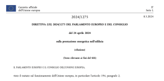 La direttiva EPBD entra nella fase attuativa. 1° scadenza gennaio 2025