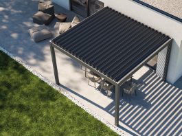 Pergoexe: la pergola bioclimatica autoportante in alluminio