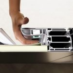 Porte in alluminio AD UP con sensore FingerPrint Maniglia Gen2