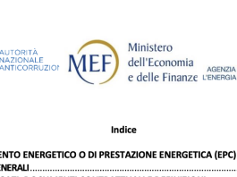 Operativo “Contratto tipo” EPC per edifici Pubblici. Coinvolti involucro e impianti