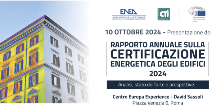 Presentazione V Rapporto ENEA sulla certificazione energetica degli edificiScreenshot 2024-10-08 alle 10.42.20