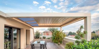 Pergofree: la pergola bioclimatica con sistema vetrato