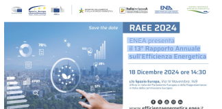 Presentazione ENEA 13esimo Rapporto annuale sull’efficienza energetica