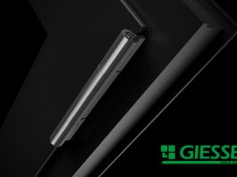 Giesse presenta Proxima, cerniera ultrasottile per porte in alluminio
