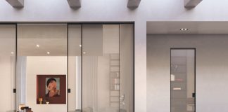 Frame Zero, la nuova versione filomuro in vetro con profilo in alluminio