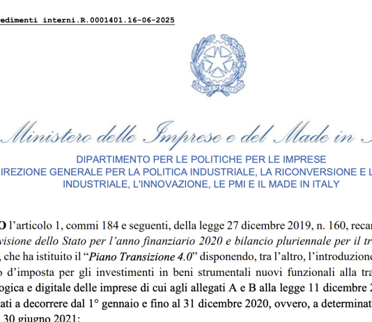 Agevolazioni Transizione 4.0, iniziate le prenotazioni sui fondi disponibili