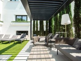 Kedry a Madrid: il salotto bordo piscina nella capitale spagnola