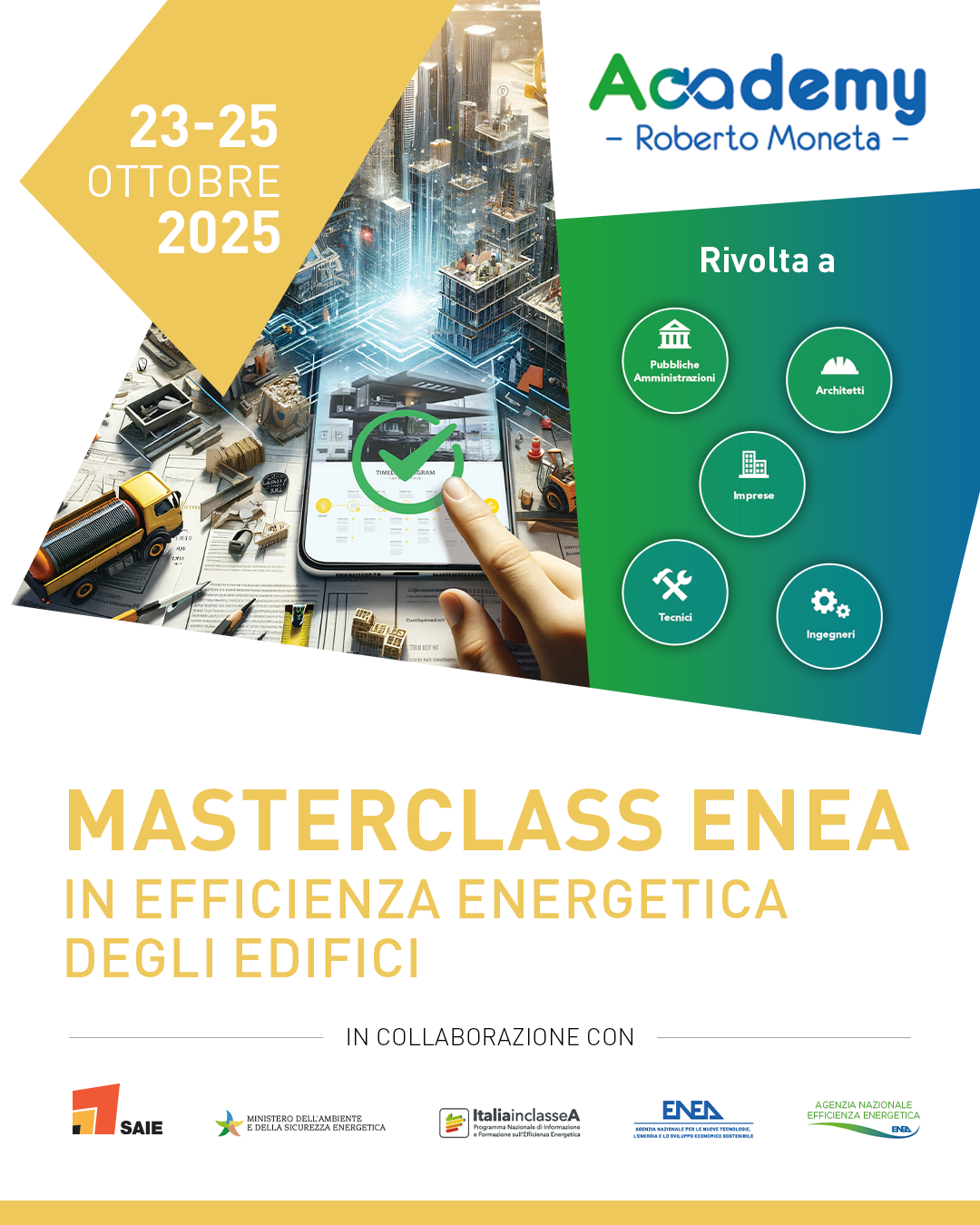 Academy ENEA "Roberto Moneta", a SAIE Bari primo masterclass sull’efficientamento degli edifici
