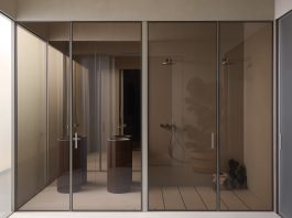 Shoin e L7: le soluzioni in vetro e alluminio per il bagno