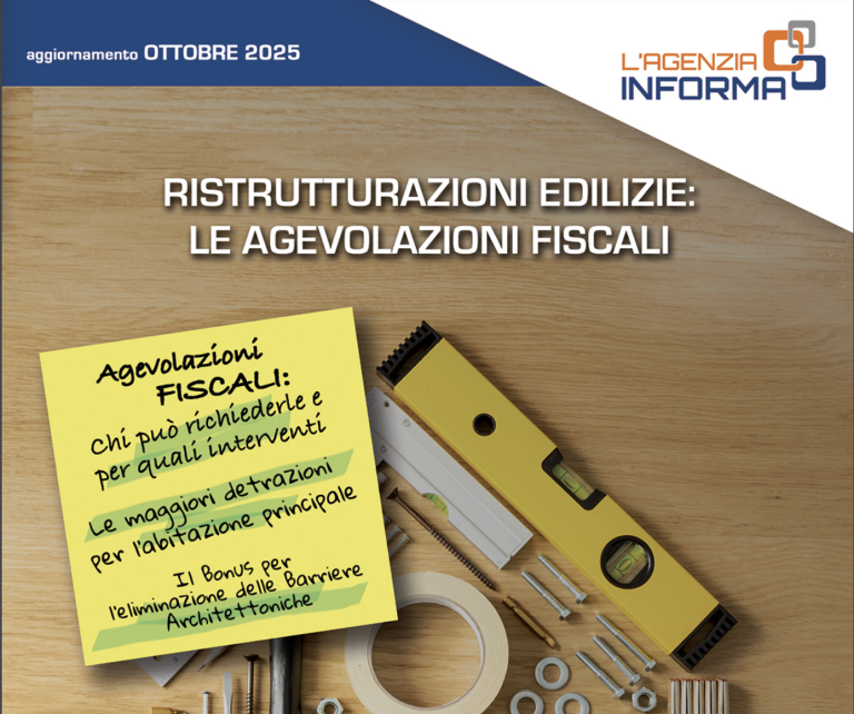 Ristrutturazioni edilizie: rilasciata nuova guida ai bonus fiscali
